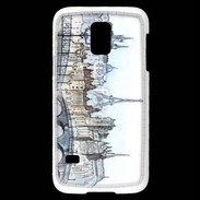 Coque Samsung Galaxy S5 Mini Vintage Paris en dessin 2