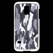 Coque Samsung Galaxy S5 Mini Camouflage gris et blanc