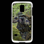 Coque Samsung Galaxy S5 Mini Militaire en forêt