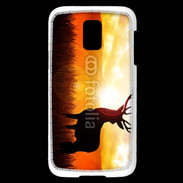 Coque Samsung Galaxy S5 Mini Silhouette d'un cerf 5