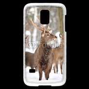 Coque Samsung Galaxy S5 Mini Cerf et biche en troupeau