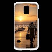 Coque Samsung Galaxy S5 Mini Pécheur au levé du soleil