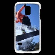 Coque Samsung Galaxy S5 Mini Saut en Snowboard