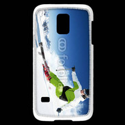 Coque Samsung Galaxy S5 Mini Skieur en montagne