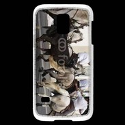 Coque Samsung Galaxy S5 Mini Abrivado Chevaux et taureaux