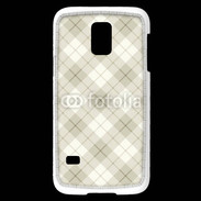 Coque Samsung Galaxy S5 Mini Effet écossais beige clair