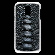 Coque Samsung Galaxy S5 Mini Effet crocodile noir