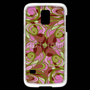 Coque Samsung Galaxy S5 Mini Ensemble floral Vert et rose