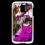 Coque Samsung Galaxy S5 Mini Femme florale