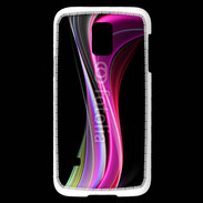 Coque Samsung Galaxy S5 Mini Abstract multicolor sur fond noir