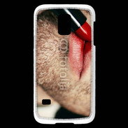 Coque Samsung Galaxy S5 Mini bouche homme rouge