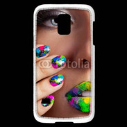 Coque Samsung Galaxy S5 Mini Bouche et ongles multicouleurs 5