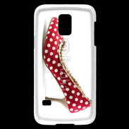 Coque Samsung Galaxy S5 Mini escarpin petits pois