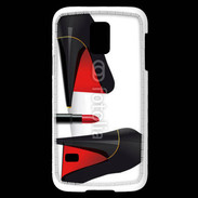 Coque Samsung Galaxy S5 Mini Escarpins et tube de rouge à lèvres