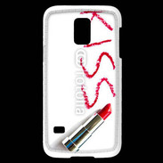 Coque Samsung Galaxy S5 Mini Kiss avec rouge à lèvres