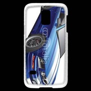 Coque Samsung Galaxy S5 Mini Mustang bleue