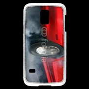 Coque Samsung Galaxy S5 Mini Roue en feu dragster 4