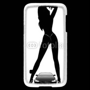 Coque Samsung Galaxy S5 Mini Silhouette sexy avec voiture