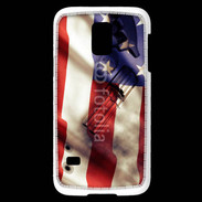 Coque Samsung Galaxy S5 Mini Drapeau USA avec arme