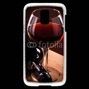 Coque Samsung Galaxy S5 Mini Verre de vin rouge