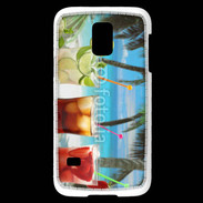 Coque Samsung Galaxy S5 Mini Cocktail sur la plage