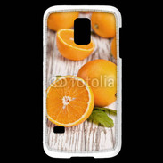 Coque Samsung Galaxy S5 Mini Belles oranges sur fond en bois