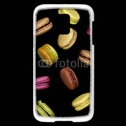 Coque Samsung Galaxy S5 Mini Macarons sur fond noir