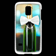Coque Samsung Galaxy S5 Mini Bouteille de champagne avec noeud