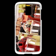 Coque Samsung Galaxy S5 Mini Vin blanc rosé et rouge