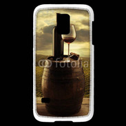 Coque Samsung Galaxy S5 Mini Vin rouge et paysage viticole