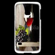 Coque Samsung Galaxy S5 Mini Verre de vin rouge et grappe de raisin