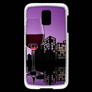 Coque Samsung Galaxy S5 Mini Verre de vin rouge