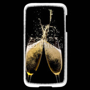 Coque Samsung Galaxy S5 Mini Coupes de champagne sur fond noir