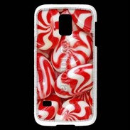 Coque Samsung Galaxy S5 Mini Bonbons rouges et blancs