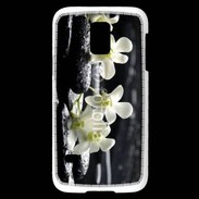 Coque Samsung Galaxy S5 Mini Orchidée blanche Zen 11