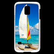Coque Samsung Galaxy S5 Mini Bateau plage de Cuba
