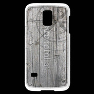 Coque Samsung Galaxy S5 Mini Rose des vents sur fond en bois