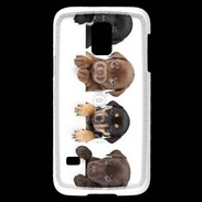 Coque Samsung Galaxy S5 Mini Alignement de petits chiens