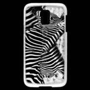 Coque Samsung Galaxy S5 Mini Zèbre en noir et blanc
