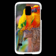 Coque Samsung Galaxy S5 Mini Couple d'oiseaux colorés