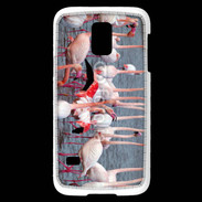 Coque Samsung Galaxy S5 Mini flamand rose