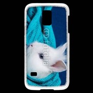 Coque Samsung Galaxy S5 Mini Portrait de lapin 5