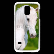 Coque Samsung Galaxy S5 Mini Portrait cheval blanc 10