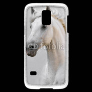 Coque Samsung Galaxy S5 Mini Portrait cheval blanc 11