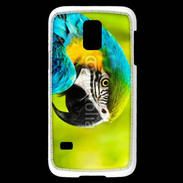 Coque Samsung Galaxy S5 Mini Macaw africain bleu et jaune