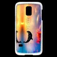 Coque Samsung Galaxy S5 Mini Dauphin dans l'océan 5