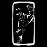 Coque Samsung Galaxy S5 Mini Illustration cheval noir