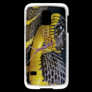 Coque Samsung Galaxy S5 Mini Serpent noir et jaune