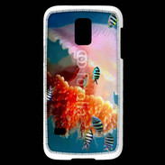 Coque Samsung Galaxy S5 Mini Méduse géante et poissons
