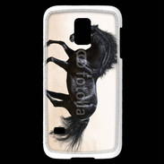 Coque Samsung Galaxy S5 Mini Cheval noir au galop 5